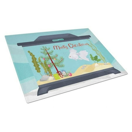 

Ryukin Goldfish Merry Christmas Glass Cutting Board - Large