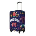 thumbnail image 2 of Uemuo Happy Mardi Gras Printed Washable Luggage Cover - Fashion Suitcase Protector Fits 18-32 Inch Luggage -Large, 2 of 9