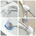 thumbnail image 4 of Toilet Brush Holder with Detachable Handle, Wall-mounted Bathroom Cleaning Tool for Dead-angle-free Scrubbing, Fast-draining Hygienic Design and Hair-resistant Bristles, Topliu, 4 of 7