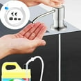 thumbnail image 5 of Kitchen Sink Soap Dispenser Extension Tube Kit with 47" Hose Prevent Backflow Check Valve Multipurpose Hand Sanitizer Liquid Lotion Dispenser Pump for Countertop Dishwasher Sink Accessories, 5 of 8