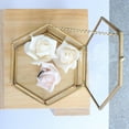 thumbnail image 4 of Yunhgft Handmade Brass Terrarium Glass Flower Plant Pots for Home Tabletop Decorations 12.5 x 12.5 x 6 cm, 4 of 9