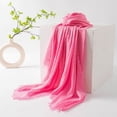 thumbnail image 2 of successthop Pink Scarf for Women Solid Fall Elegant Sophisticated Ladies Neck Scarf Soft Sun Protection Shawl Travel, 2 of 3