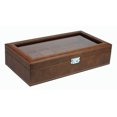 thumbnail image 3 of 12 Piece Distressed Brown Leatherette Big Face Watch Display Case Storage Box, 3 of 6