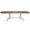 Antique White And Chestnut Brown, variant on HomeStock Art Deco Dreams 96" Oval Double Pedestal Butterfly Extendable Dining Table , Chestnut Brown , Seats 10