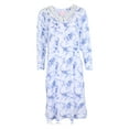 thumbnail image 3 of JEFFRICO Womens Long Sleeve Cotton Blend Nightgowns Pintucked Sleepwear Soft Pajama Dress Nightshirts, 3 of 5