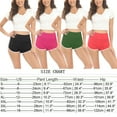 thumbnail image 6 of Xmarks Women's Yoga Sports Shorts High Waisted Workout Booty Shorts Plus Size Workout Gym Athletic Shorts Stretch Cheerleader Running Dance Volleyball Shorts Summer Sleeping Shorts, S-4XL, 6 of 7