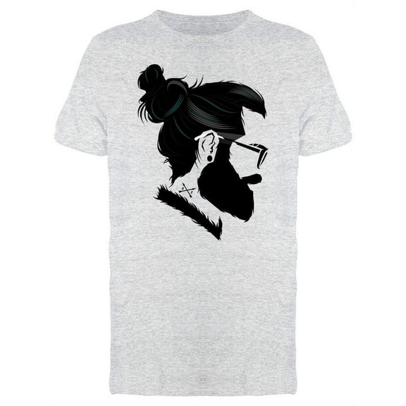 Indie Man Hipster With Beard T-Shirt Men -Image by Shutterstock, Male x-Large