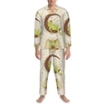 thumbnail image 3 of Disketp Frogs for Pajamas Set Long Sleeve Sleepwear Mens Button Down Nightwear Pj Sets-Large, 3 of 7