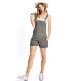 thumbnail image 4 of Revolt Women's Juniors Classic Twill Short Overalls (Cargo Olive Gray, Large), 4 of 4