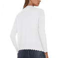 thumbnail image 5 of White cardigans for women Open Front Cardigan Lightweight Sweater Button Down Long Sleeve Casual Knit Tops for Women, 5 of 6