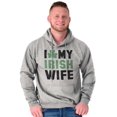 thumbnail image 4 of St Patricks Day I Love My Irish Wife Hoodie Hooded Sweatshirt Men Brisco Brands S, 4 of 6