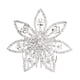 thumbnail image 1 of Clips de peine de pelo de diamantes de imitación de cristal de flor nupcial de boda de plata jinwen Peine, 1 of 6