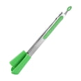 thumbnail image 2 of Qaailabf 10 Inch Extendable Fan-Shaped Food Tongs with Stainless Steel Construction, Non-Slip Grip Kitchen Tool for Serving, Tossing, Grilling - Compact 10.62x1.06in Size with Scalable Head Design, 2 of 9