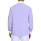 thumbnail image 3 of Camisas de vestir formales de manga larga con cuello de colores contrastantes para hombres INSPIRE CHIC XL púrpura, 3 of 5
