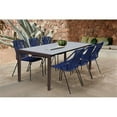 thumbnail image 2 of Afuera Living 19" Modern Fabric Dining Chair in Blue (Set of 2), 2 of 9