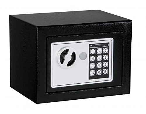 New Small Black Digital Electronic Safe Box Keypad Lock Home Office Hotel Gun
