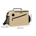 thumbnail image 2 of Smart Cooler Bag with Temperature Display, 14L Insulated Lunch Bag for Work & Camping, Leakproof Thermal Tote with Tri-Color Temp Indicator, Water-Resistant Picnic Bag for Beach & Hiking, Khaki, 2 of 8