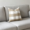 thumbnail image 5 of Striped Checkered 18x18 Square Throw Pillow Cover for Sofa Living Room Couch Bedroom Home Office Waist Support Cushion Cover Soft Breathable Modern Home Decor Housewarming Gift, 5 of 6