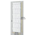 thumbnail image 2 of Whitmor Door Shoe Bag Hanging Organizer-12 Pair-24 Oversized Pockets, Clear, 2 of 2