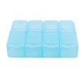 thumbnail image 3 of 3X Plastico Rectangular 8 Compartimentos Caja de Pildora Medicina de 7 Dias Azul, 3 of 8