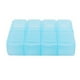 thumbnail image 3 of 3X Plastico Rectangular 8 Compartimentos Caja de Pildora Medicina de 7 Dias Azul, 3 of 8