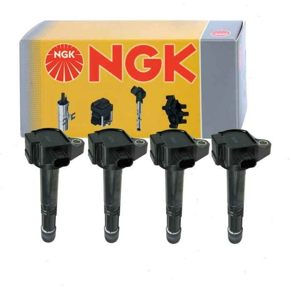 4 pc NGK Ignition Coils compatible with Acura TLX 2.4L L4 2015-2019