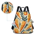 thumbnail image 4 of Travel Backpack for Women Large Capacity College Bags Multi-pocket Casual Daypacks 15 Inch Carrots with Leave and Dots, 4 of 7