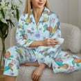 thumbnail image 6 of Sikiie Colorful Sea Turtle Women's Long-Sleeve Shirt and Full-Length Bottom Pajama Set (s-xxl)-Medium, 6 of 7
