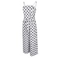 thumbnail image 1 of Mameluco de Mujeres Polka Dots Sin Cinturón de Pierna Confortable Suave Relajante S Salvador Mono de pierna ancha de mujer, 1 of 10