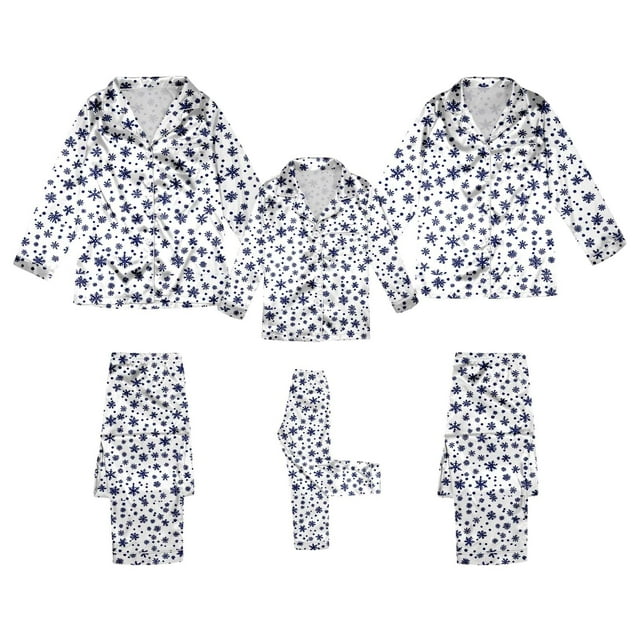 WENXIAOO Family Matching Christmas Pajamas Satin Pajamas Long Sleeve Button down Holiday Home Sleepwear Set Matching Fall Pajamas Mens Matching Christmas Pajamas