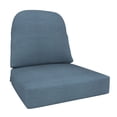 thumbnail image 5 of Covers&All Outdoor Sunbrella Seat/Back Cushion Set, 22 x 24 Inch Water, UV & Fade Resistant Patio Chair Cushions, High-Density 5" Thick Foam Deep Seat Cushions for Outdoor Furniture, 5 of 6