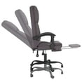 thumbnail image 2 of vidaXL Massage Reclining Office Chair Black Faux Leather, 2 of 17