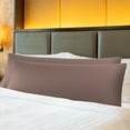 thumbnail image 3 of PiccoCasa 2 Pack Body Pillowcases Egyptian Cotton Pillowcases for Body Pillow, 21"x55", Coffee, 3 of 8