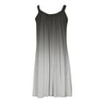 thumbnail image 5 of Women Mini Dress Sleeveless Gradient Color Women Dress Round Neck Beachwear Pleated Loose Backless Beach Dress Female Clothes, 5 of 10