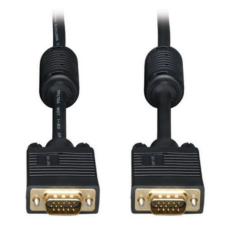 UPC: 0037332185938 | Tripp Lite Low Profile VGA RGB Coax Monitor Cable High Res HD15 M/M 25ft