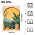 thumbnail image 2 of FORMRS 1-Subject Spiral Notebook 8" x 5" College Ruled 60 Refillable Sheet A5 Hard Cover, Boho Plants, 2 of 7