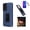 Blue, variant on Compatible Case for TCL 50LE/ TCL K24/ TCL K23 Case, Red Shock Absorbent 360-Degree Rotating Belt Clip Kickstand Case Cover  + Tempered Glass