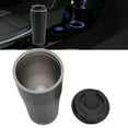 thumbnail image 3 of Car Heated Travel Mug, Intelligent Insulation Smart Heating Car Cup Stainless Steel Display Screen 450ML  for Outdoor, 3 of 8