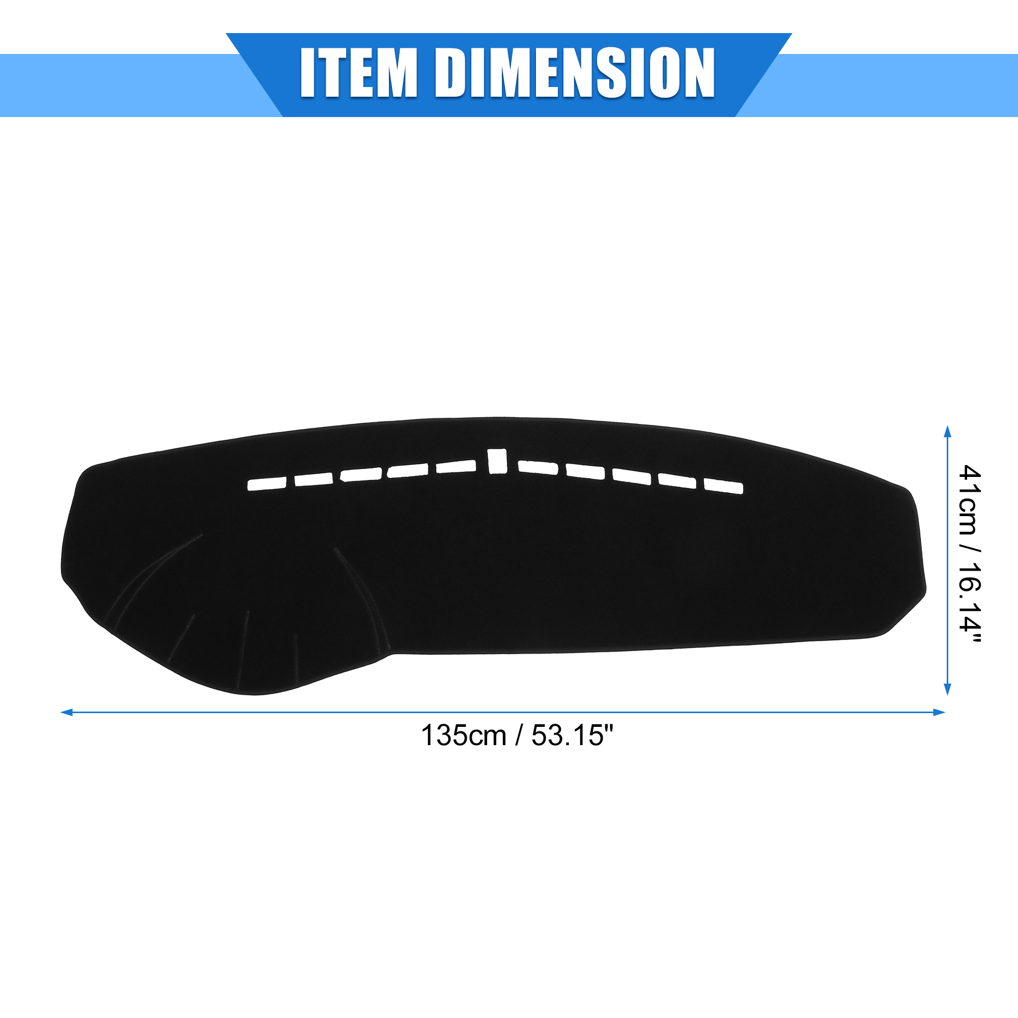Unique Bargains Dashboard Cover for Hyundai Sonata 2005-2009 Left Hand Drive Black
