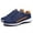 Blue, variant on Woobling Men's Trainers Low Top Sneakers Lace Up Athletic Shoes Nonslip Walking Comfort Round Toe Black 9.5