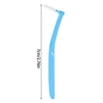 thumbnail image 3 of L-Shaped Interdental Brush Dentals Brace Toothbrush Angled Head Tooth Pick Floss Dentals Floss Brush OralsCleaning, 3 of 9