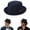 Navy Blue, variant on Pork Pie Hats for Men, 2026 New Summer Breathable Mesh Pork Pie Hat