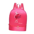 thumbnail image 4 of Mochila de ballet para niñas, bolsa de bailarina, mochila para niños con zapatos separados Rosa Roja Estilo B, 4 of 9