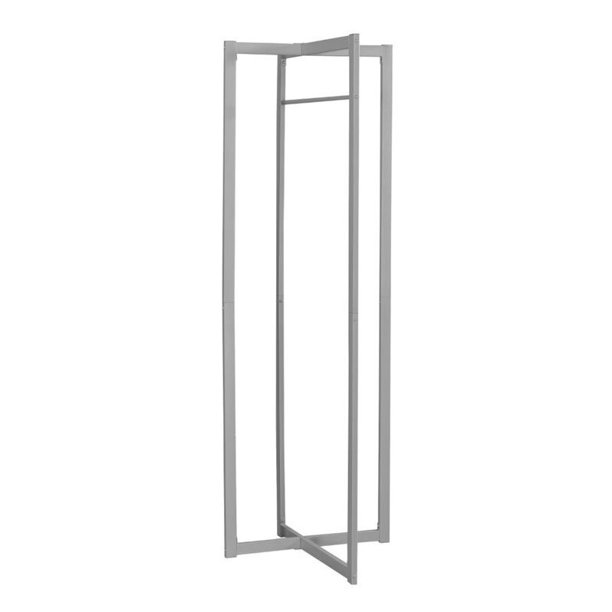 Coat Rack 72"H / Silver Metal