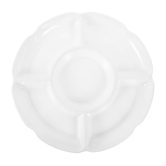 Raindrops Divided Fruit Plate Multigrid Storage Plate Kitchen Fruit Dish Home Snack Plate