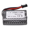 thumbnail image 1 of Remote Control Lithium Battery, SM 5P Plug Overcharge Protection Long Lifespan 7.4V RC Car Lipo Battery  for RC Crawler, 1 of 7
