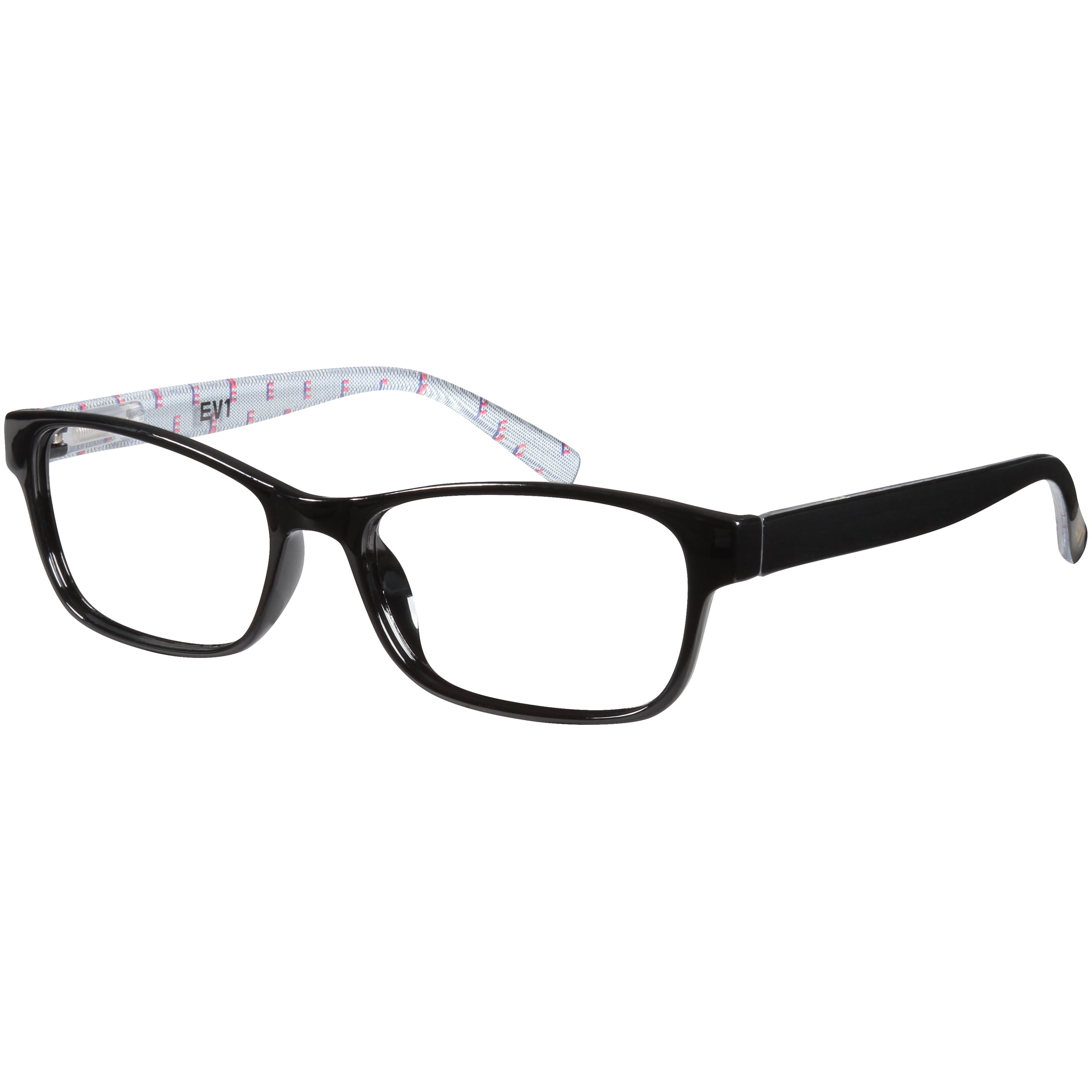 (2 pack) EV1 Skylar Black +1.75 Reading Glasses with Case