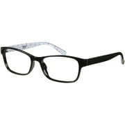 EV1 Skylar Black +1.75 Reading Glasses with Case