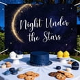 thumbnail image 2 of 7x5FT Under The Stars Backdrop Galaxy Outer Space Universe Nebula Baby Shower Photography Background Starry Sky Space Birthday Party Decorations Banner Supplies Photo Booth Props, 2 of 4