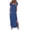 Dark Blue, variant on Women's Maternity Nursing Dresses Summer Short Sleeve Split Long Dresses for Breastfeeding Black M Dark Green L